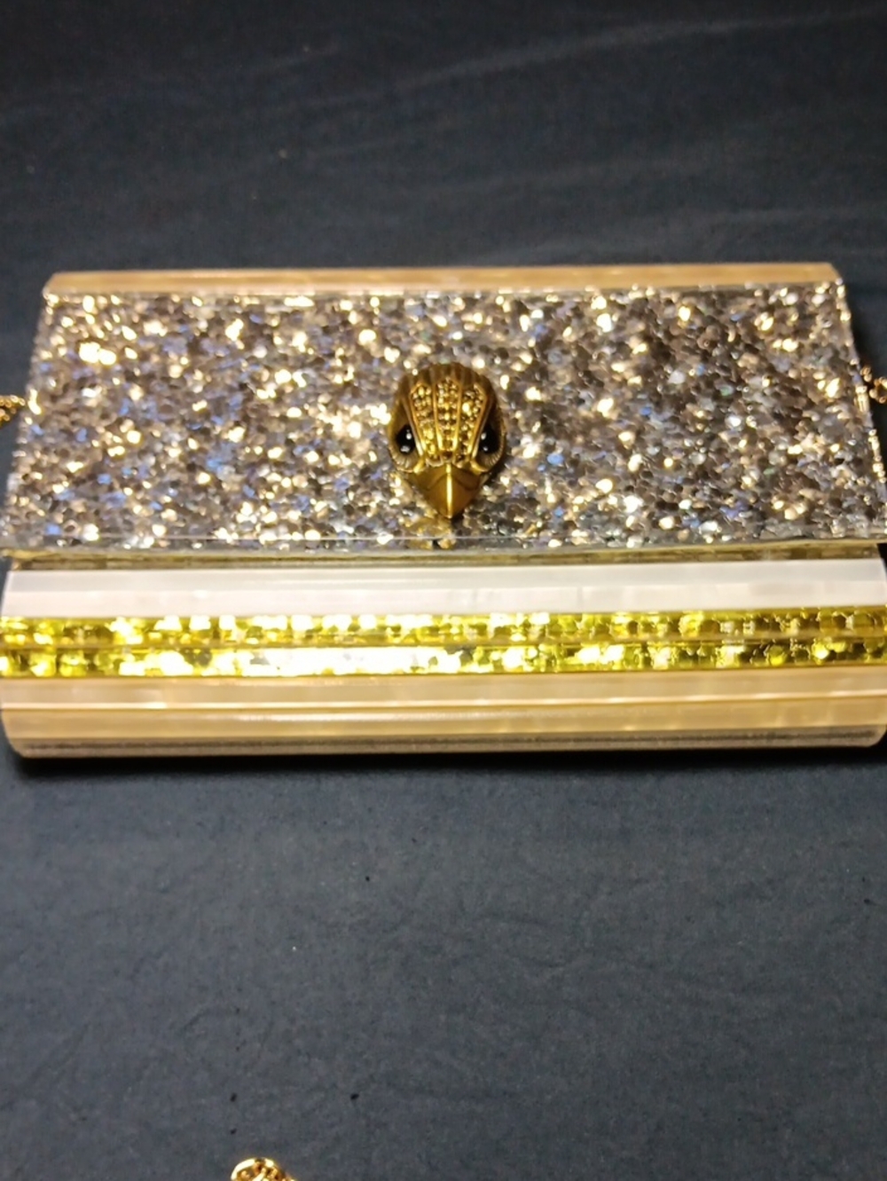 Kurt Geiger London Drench Silver Party Eagle